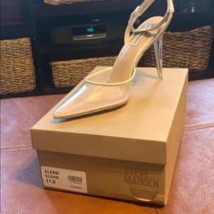 Steve Madden Heel Alessi Clear